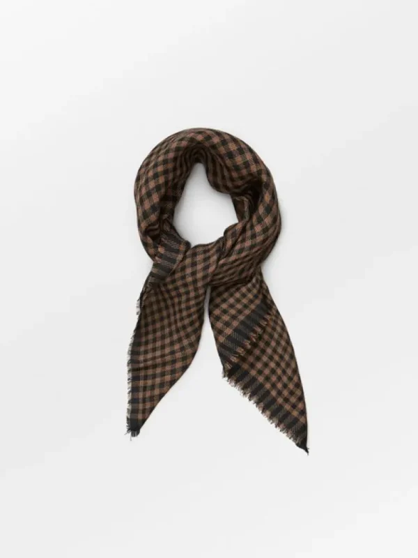 Gingham Woo Scarf | BeckSöndergaard Online