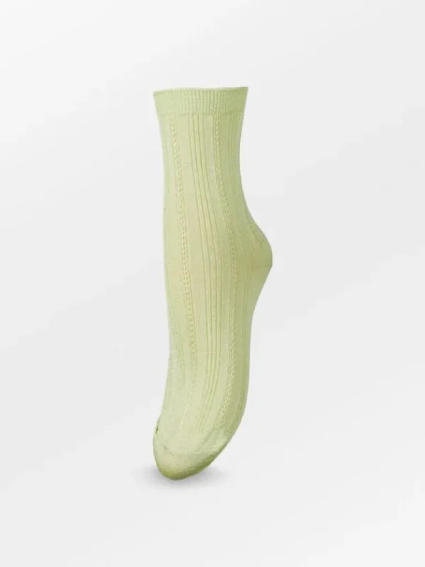 Glitter Drake Sock - Green Limeade | BeckSöndergaard Sale