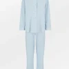 Seersucker Pyjamas Set - Blue | BeckSöndergaard Flash Sale